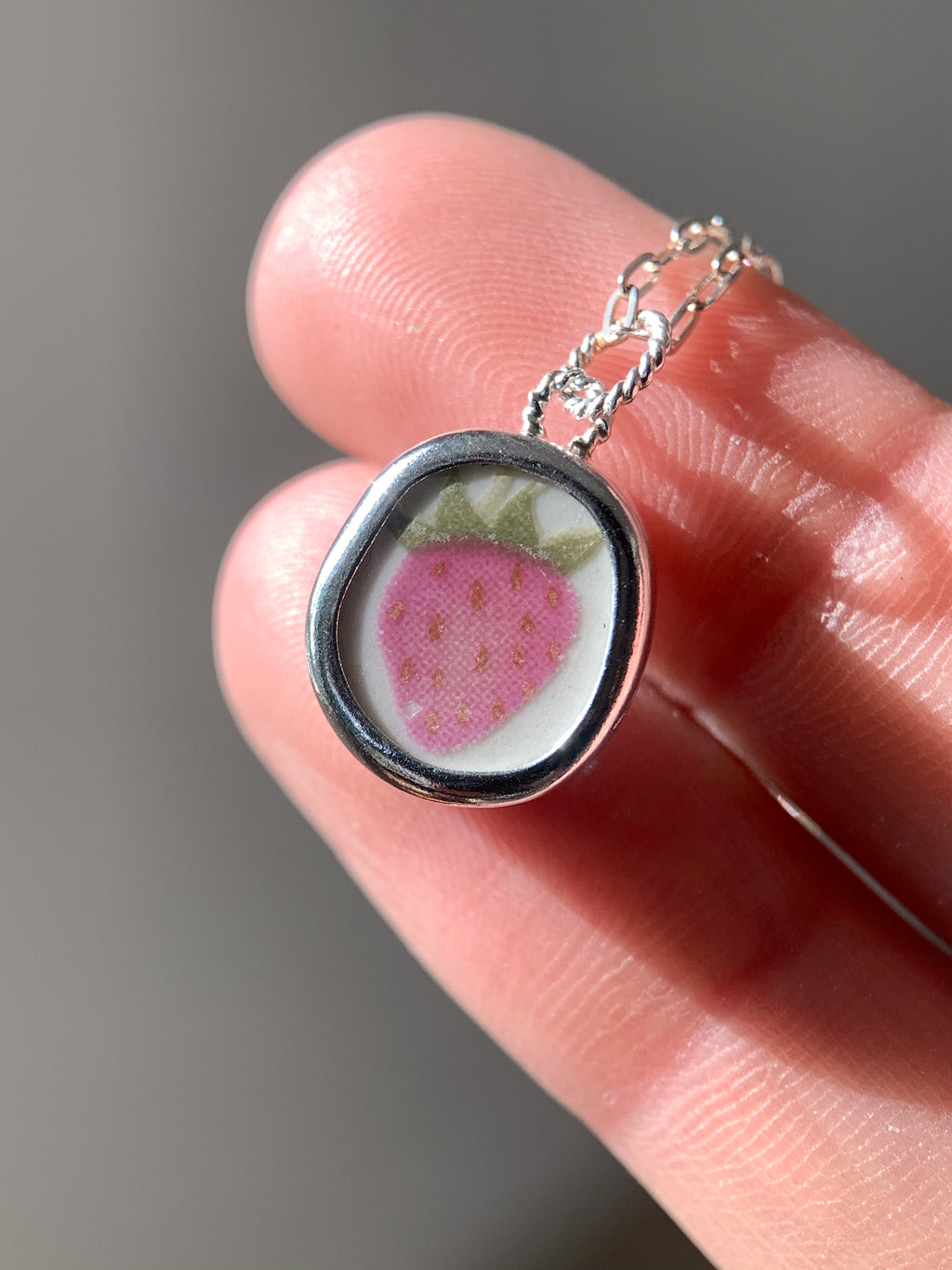Upcycled Pottery Charm (No Chain)