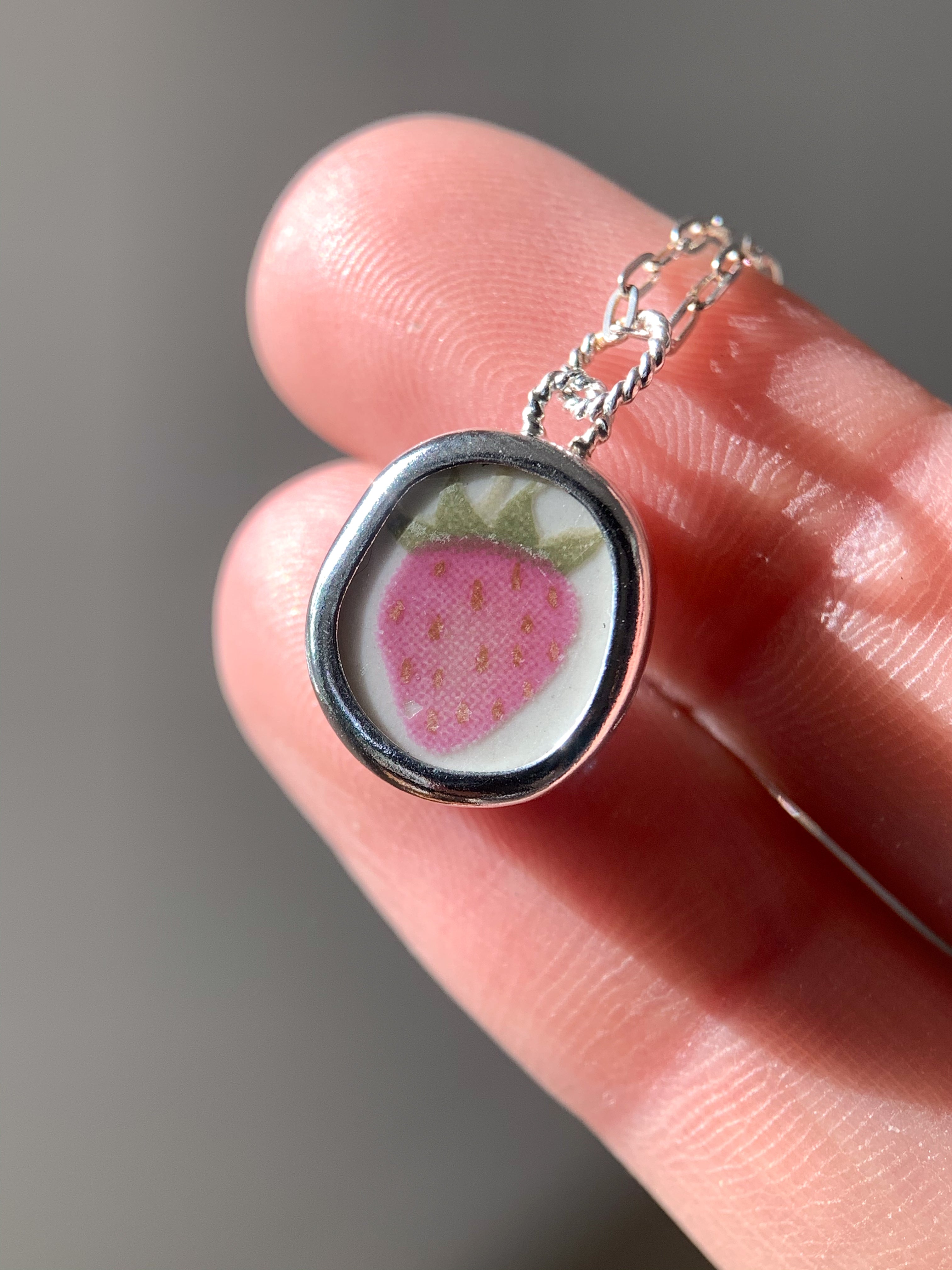 Upcycled Pottery Charm (No Chain)