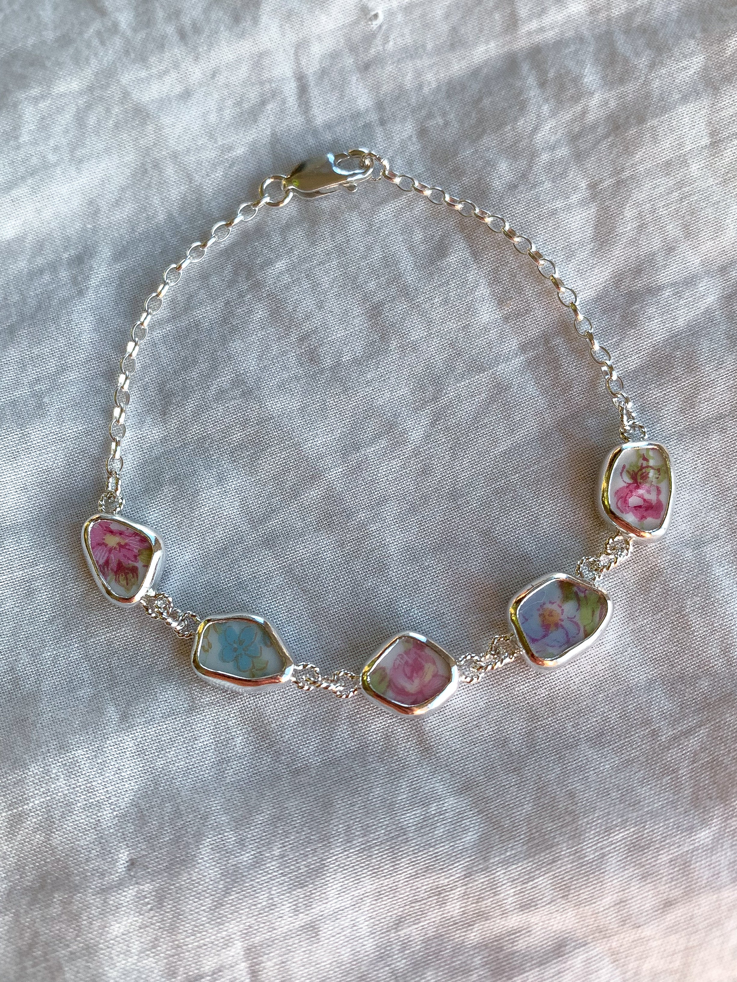 Upcycled Pottery Bracelet (not adjustable)