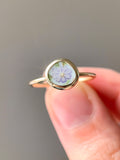Upcycled Pottery Ring in Gold (US 7.25)
