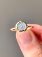 Upcycled Pottery Ring in Gold (US 7.25)
