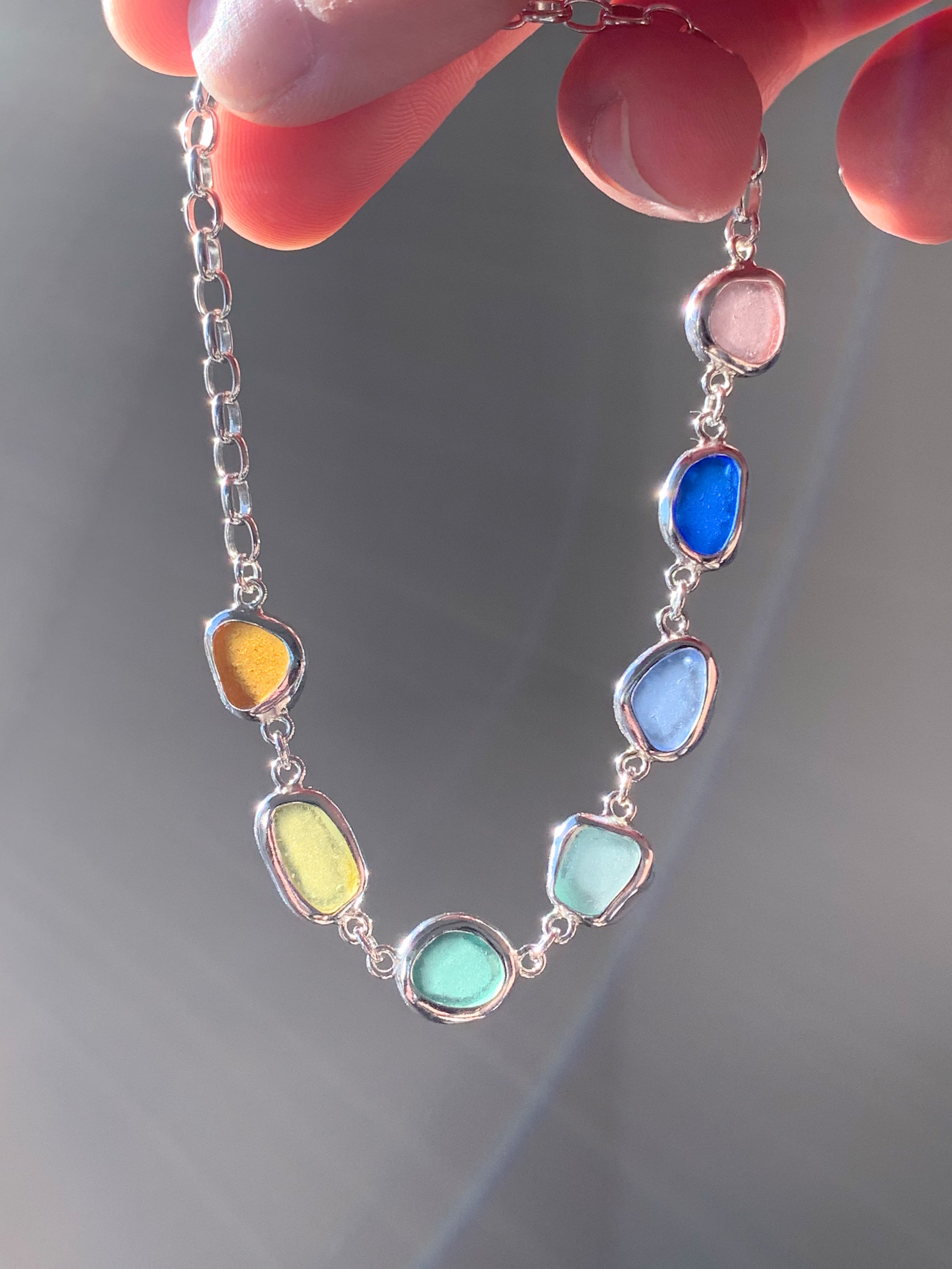 Sea Glass Bracelet (adjustable)