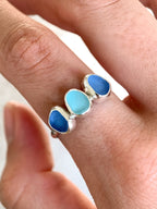 Multi-Sea Glass Ring (US 8.75)