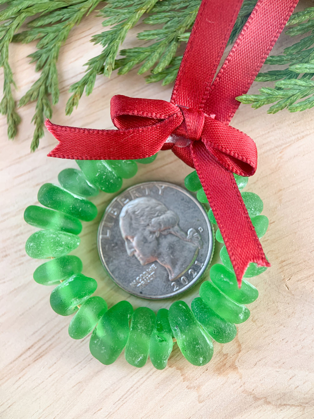 Sea Glass Wreath Ornament