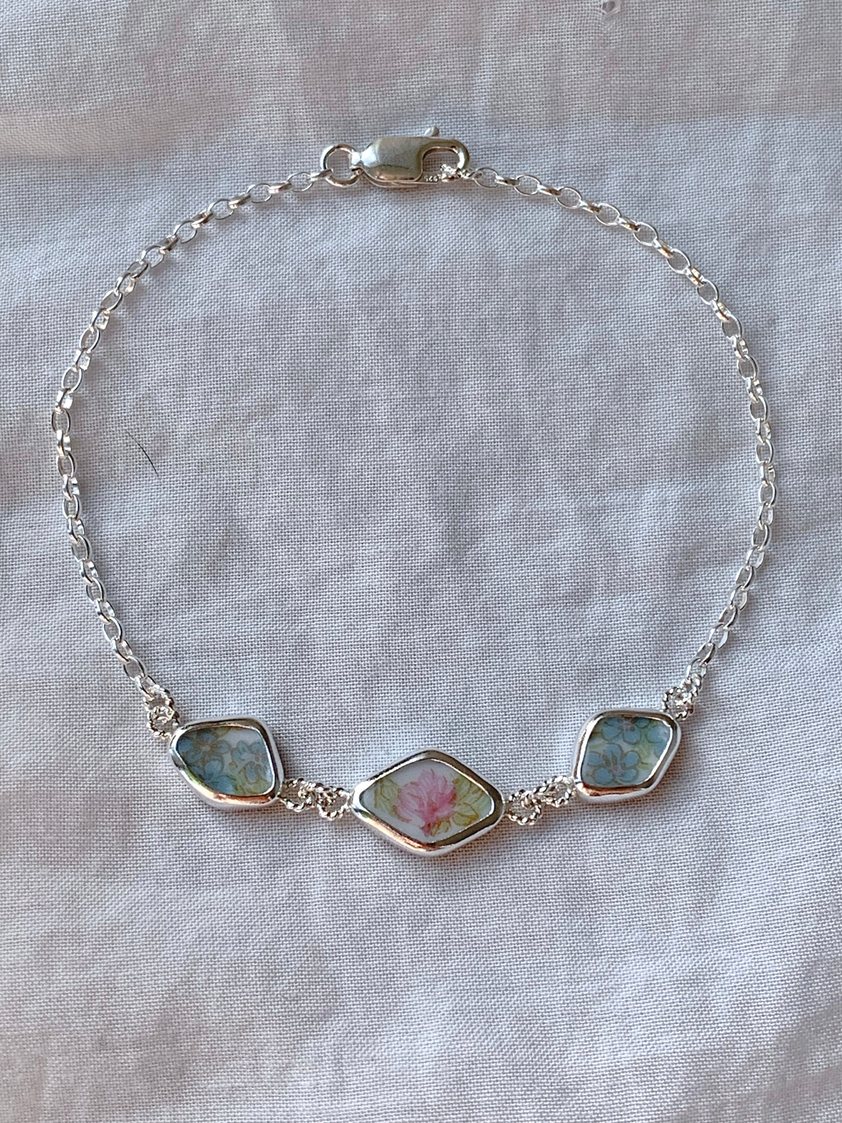 Upcycled Pottery Bracelet (not adjustable)