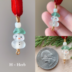 Sea Glass Snowman Ornament ⛄️