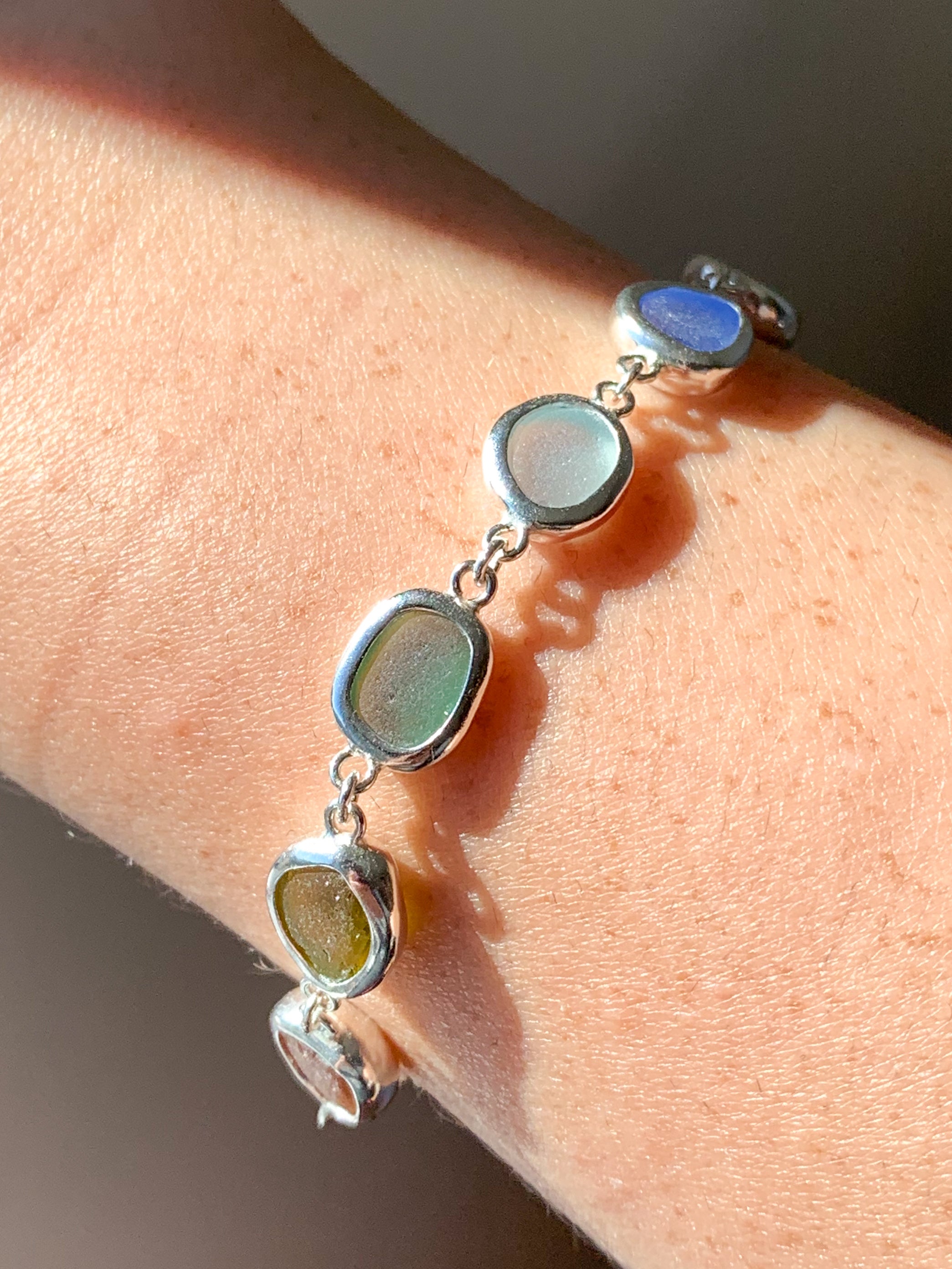 Sea Glass Bracelet (adjustable)
