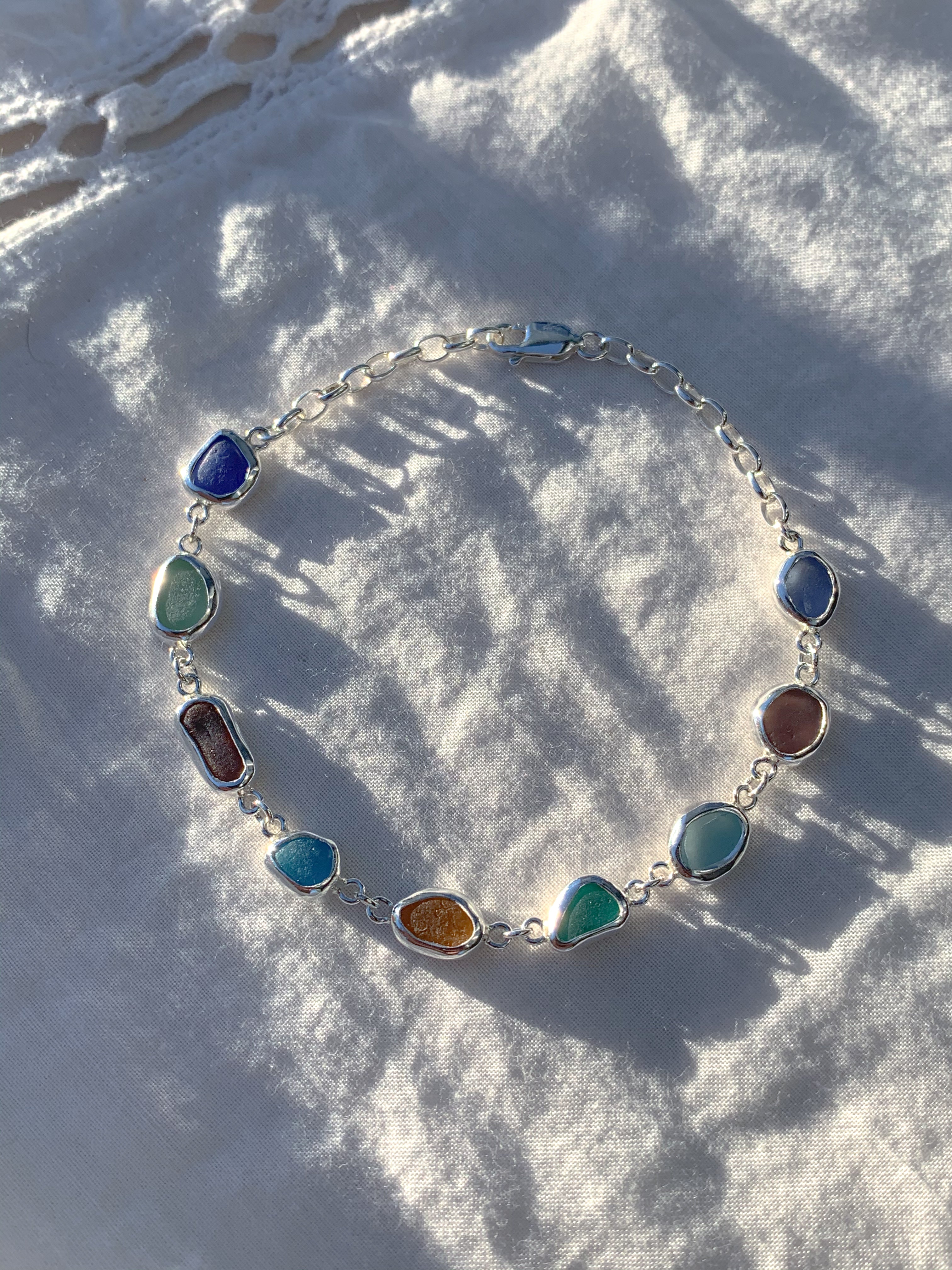 Sea Glass Bracelet (adjustable)