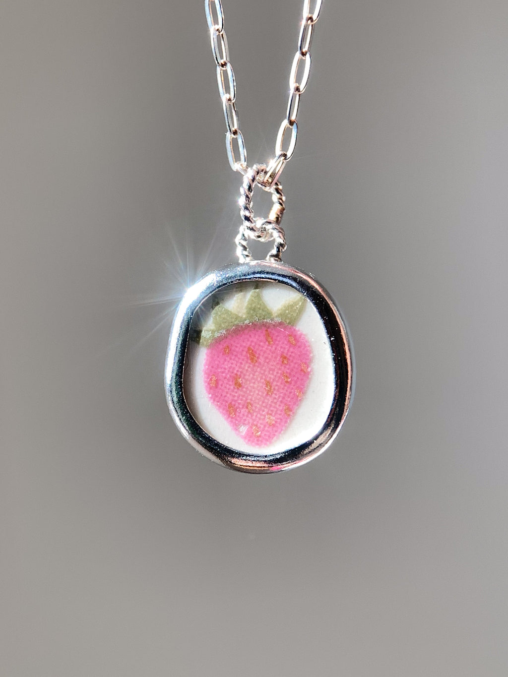 Upcycled Pottery Charm (No Chain)