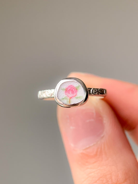 Upcycled Pottery Ring (US 5)
