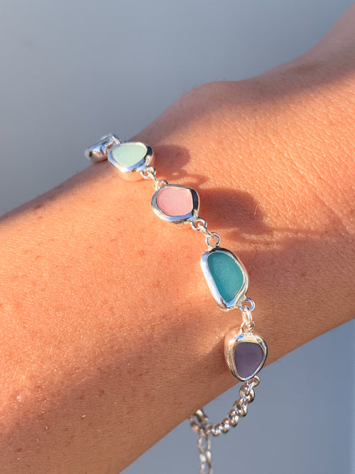 Sea Glass Bracelet (adjustable)