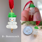 Sea Glass Snowman Ornament - Colorful ⛄️