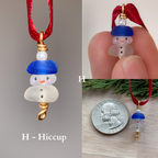 Sea Glass *Mini* Snowman Ornament ⛄️
