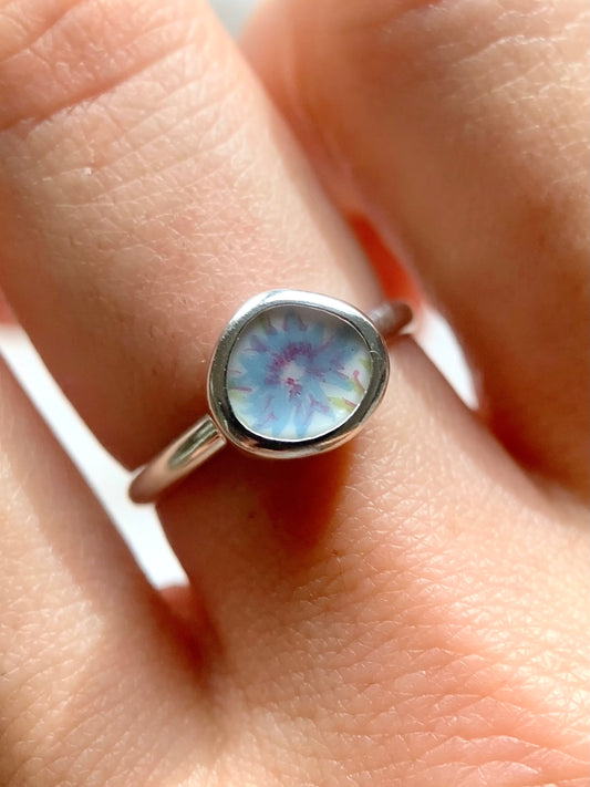 Upcycled Pottery Ring (US 6.5)