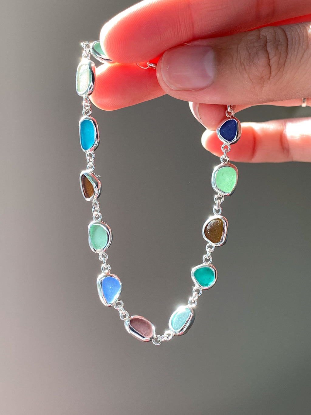 Sea Glass Bracelet (adjustable)