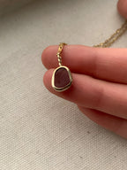 Sea Glass Pendant in Gold (No chain)