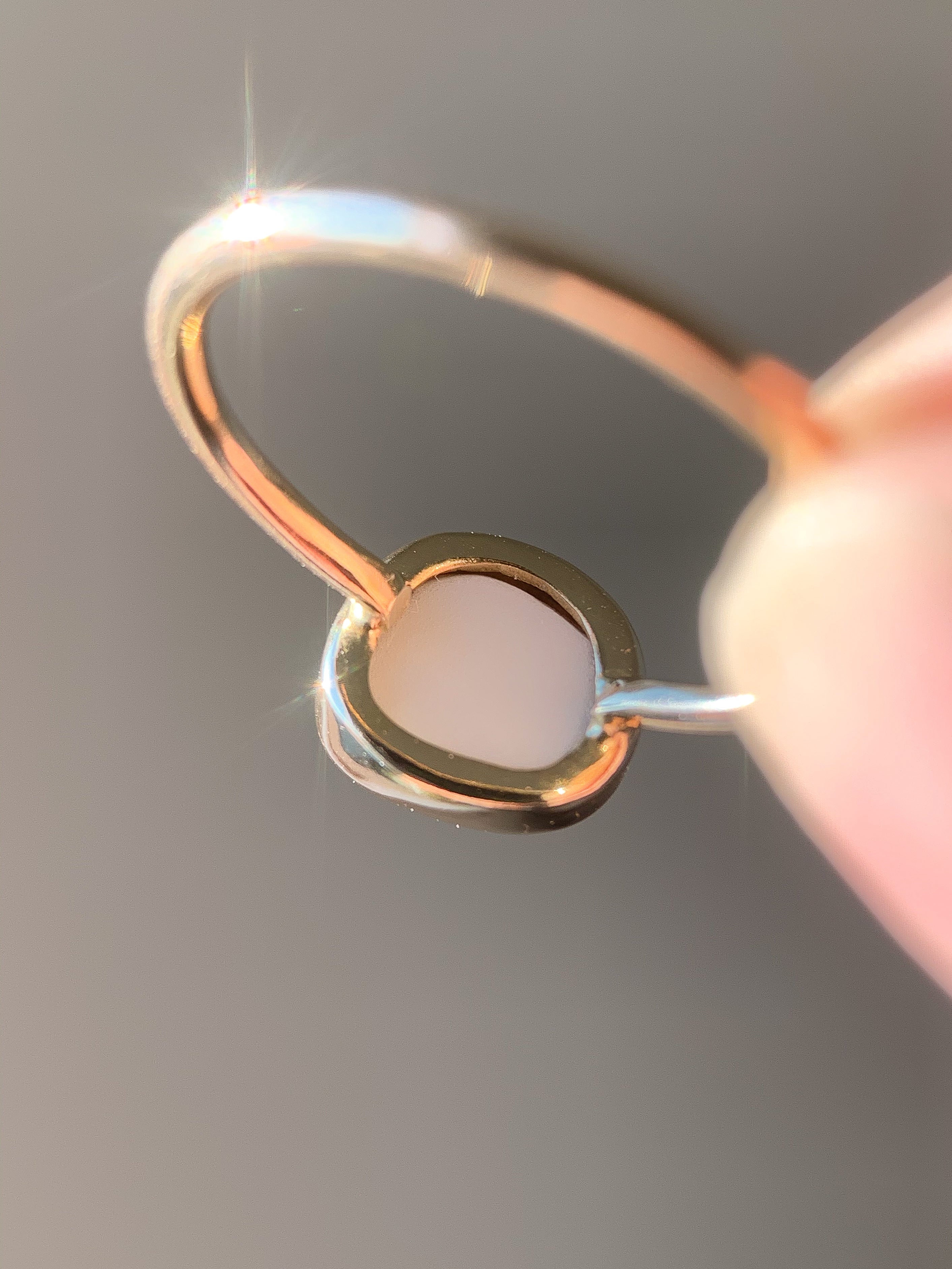 Upcycled Pottery Ring in Gold (US 5.5)