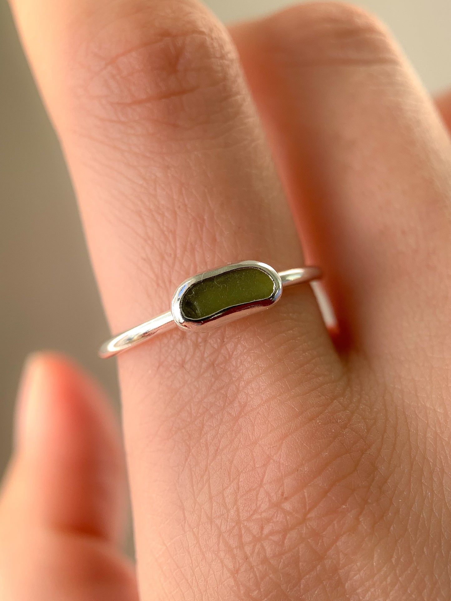Sea Glass Ring (US 8.5)