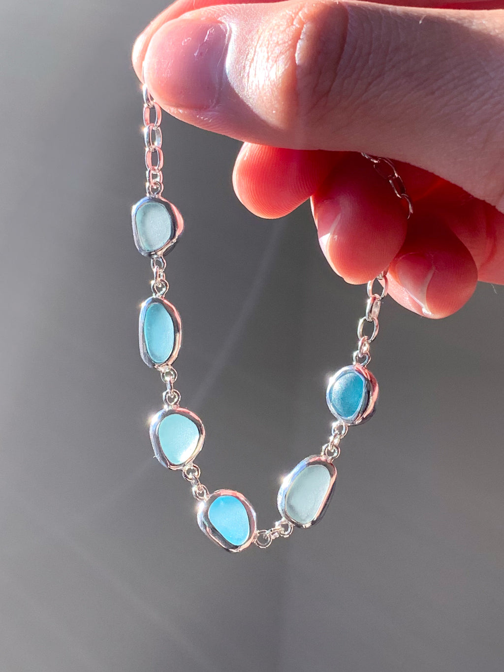 Sea Glass Bracelet (adjustable)