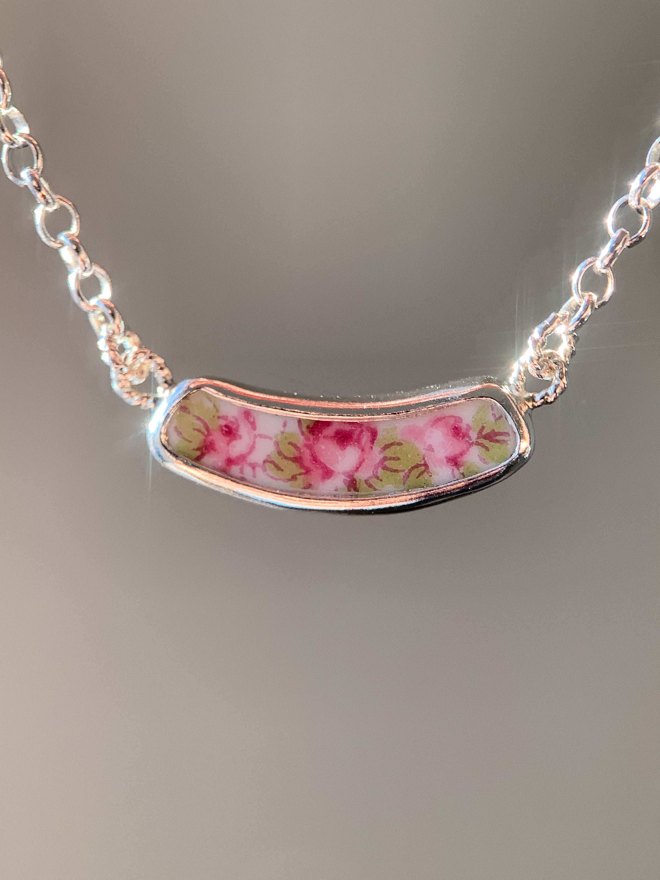 Upcycled Pottery Necklace