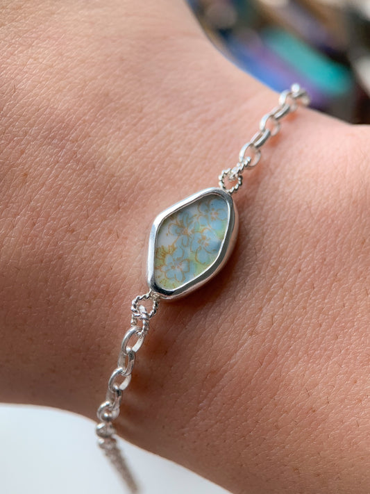 Upcycled Pottery Bracelet