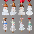 Sea Glass Snowman Ornament ⛄️