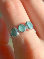 Multi-Sea Glass Ring (US 7.5)