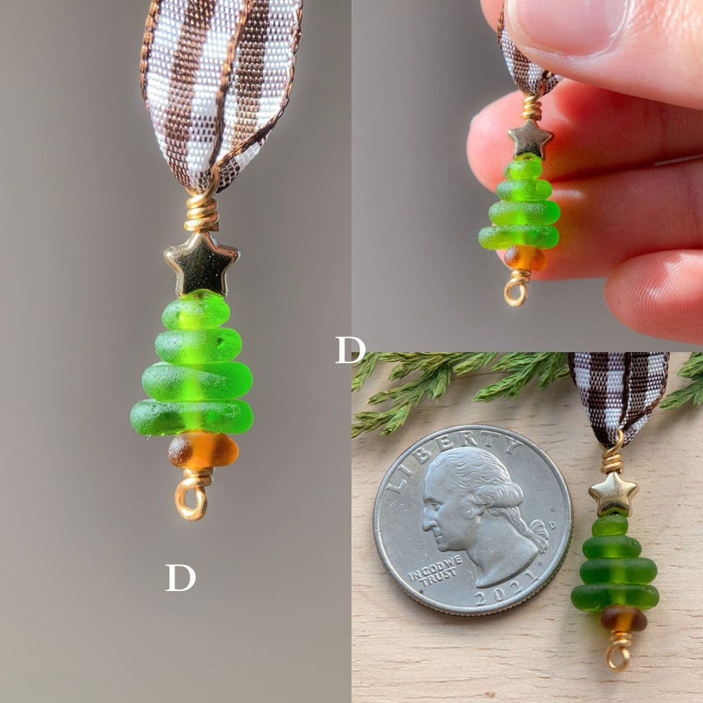 Sea Glass Tree Ornaments 🎄